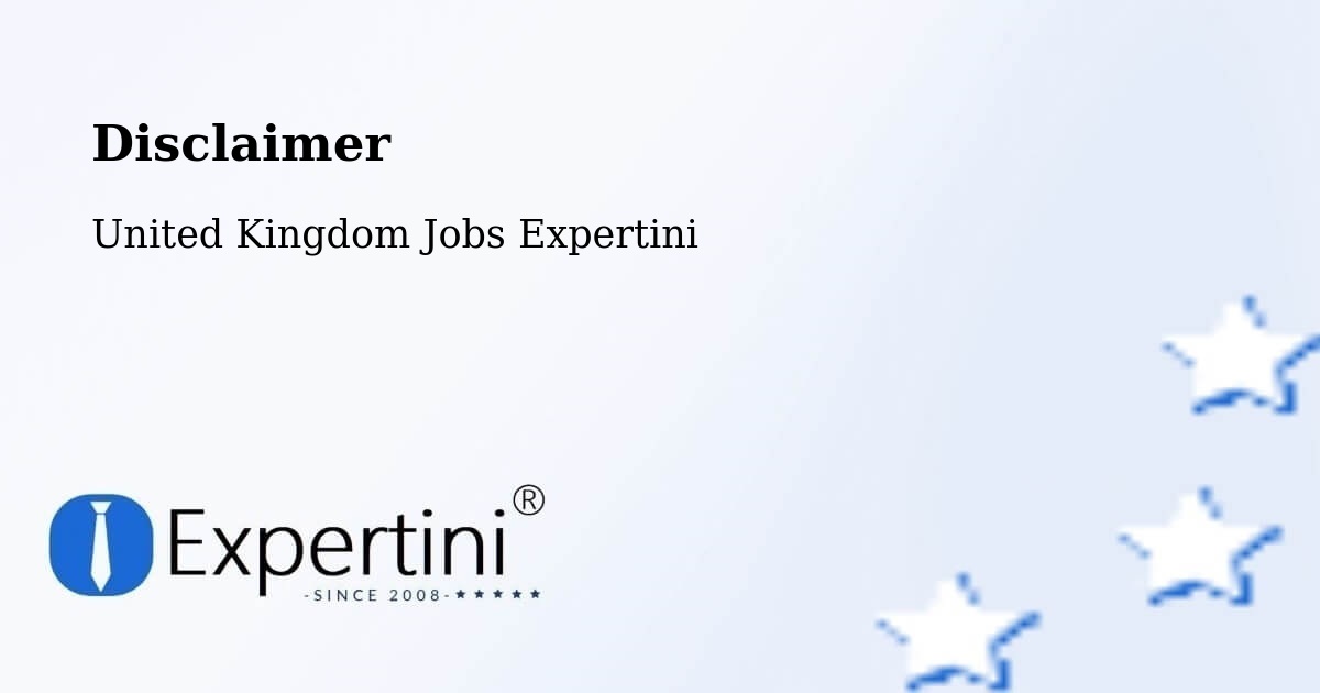 Disclaimer – Wishaw - United Kingdom Jobs Expertini